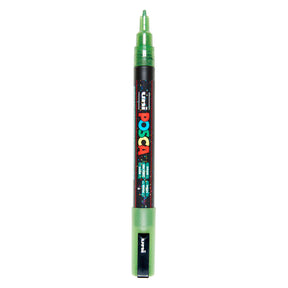 Rotulador Uni posca pc3m con purpurina verde claro - punta redonda hasta 1,3 mm
