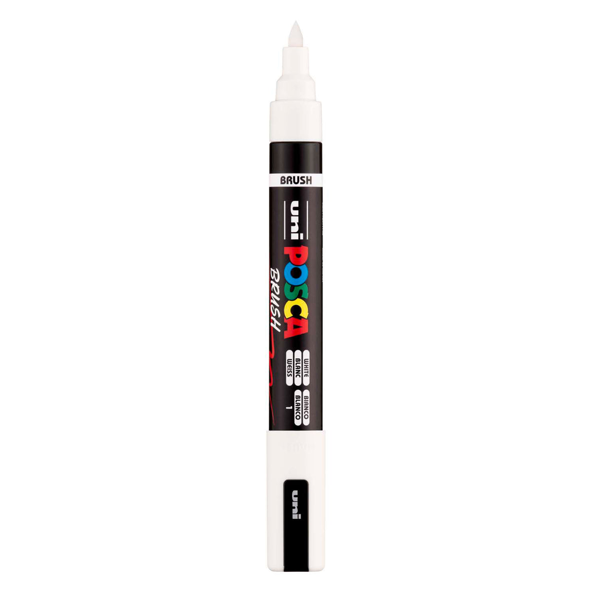 Rotulador pincel uni posca pc5br blanco - punta pincel 1-4 mm