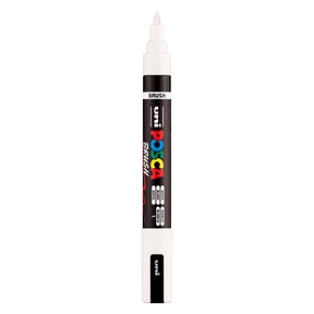 Rotulador pincel uni posca pc5br blanco - punta pincel 1-4 mm