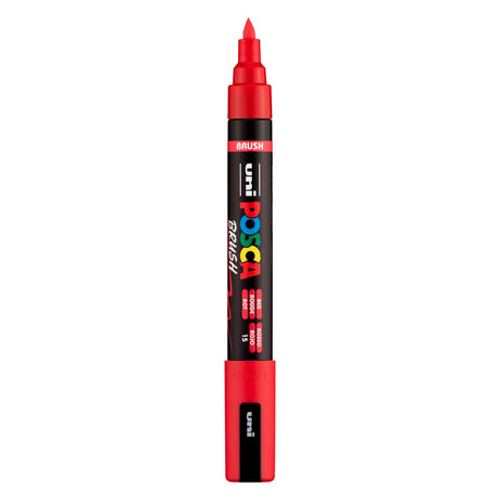 Rotulador pincel uni posca pc5br rojo - punta pincel 1-4 mm