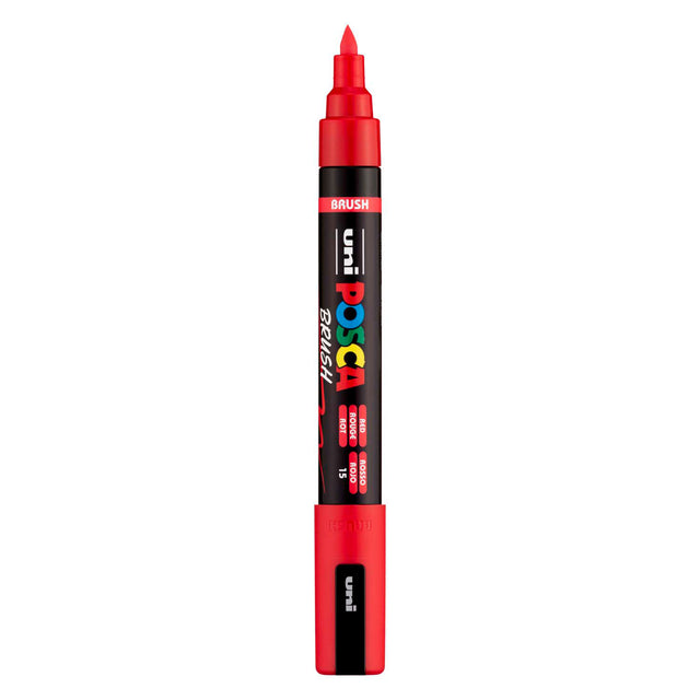 Rotulador pincel uni posca pc5br rojo - punta pincel 1-4 mm