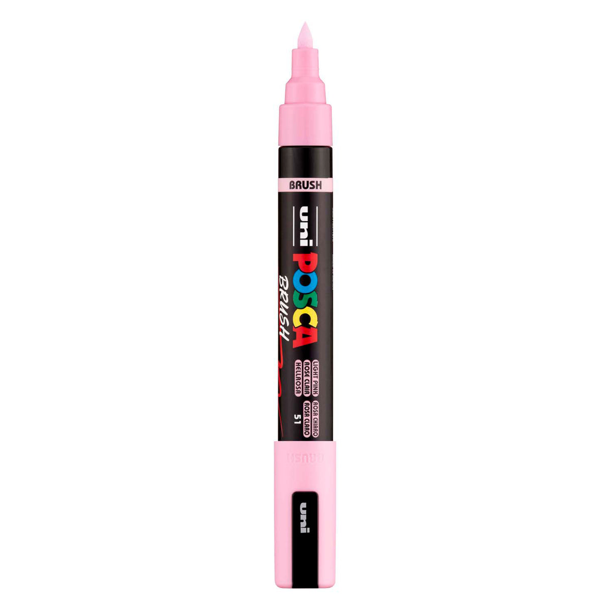 Rotulador pincel uni posca pc5br rosa claro - punta pincel 1-4 mm