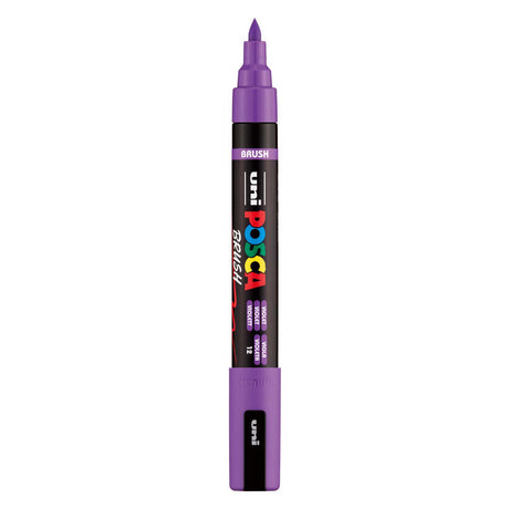 Rotulador pincel uni posca pc5br violeta - punta pincel 1-4 mm