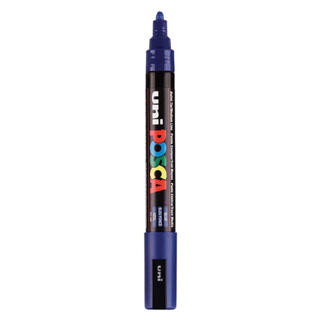 Rotulador uni posca paint pc5m azul oscuro - punta cónica 2,5 mm