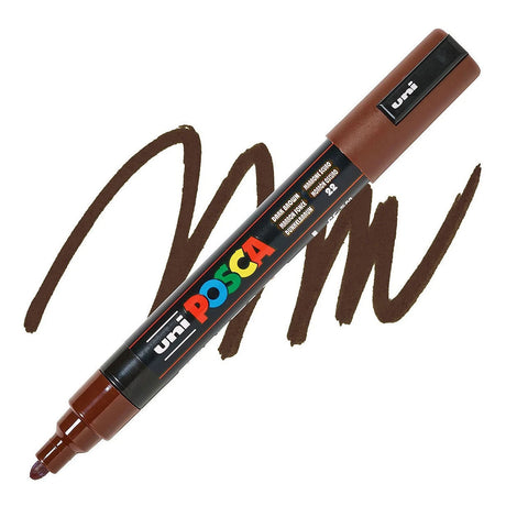 Rotulador de pintura uni posca 5m marrón oscuro