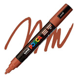 Rotulador de pintura uni posca 5m redondo castaño