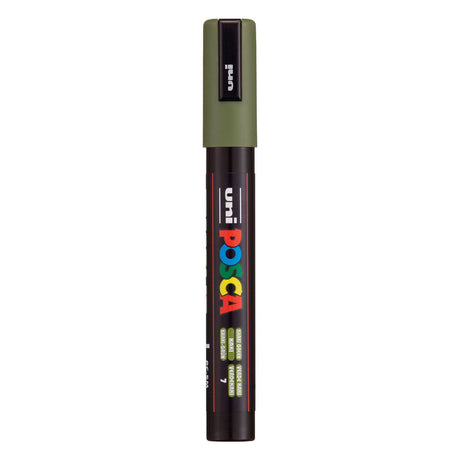 Rotulador de pintura uni posca 5m verde caqui