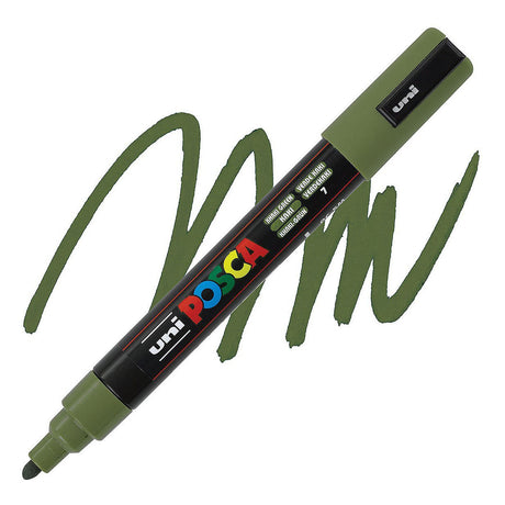 Rotulador de pintura uni posca 5m verde caqui