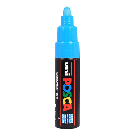Rotulador de pintura Uni posca 7m azul claro - punta cónica 4,5mm