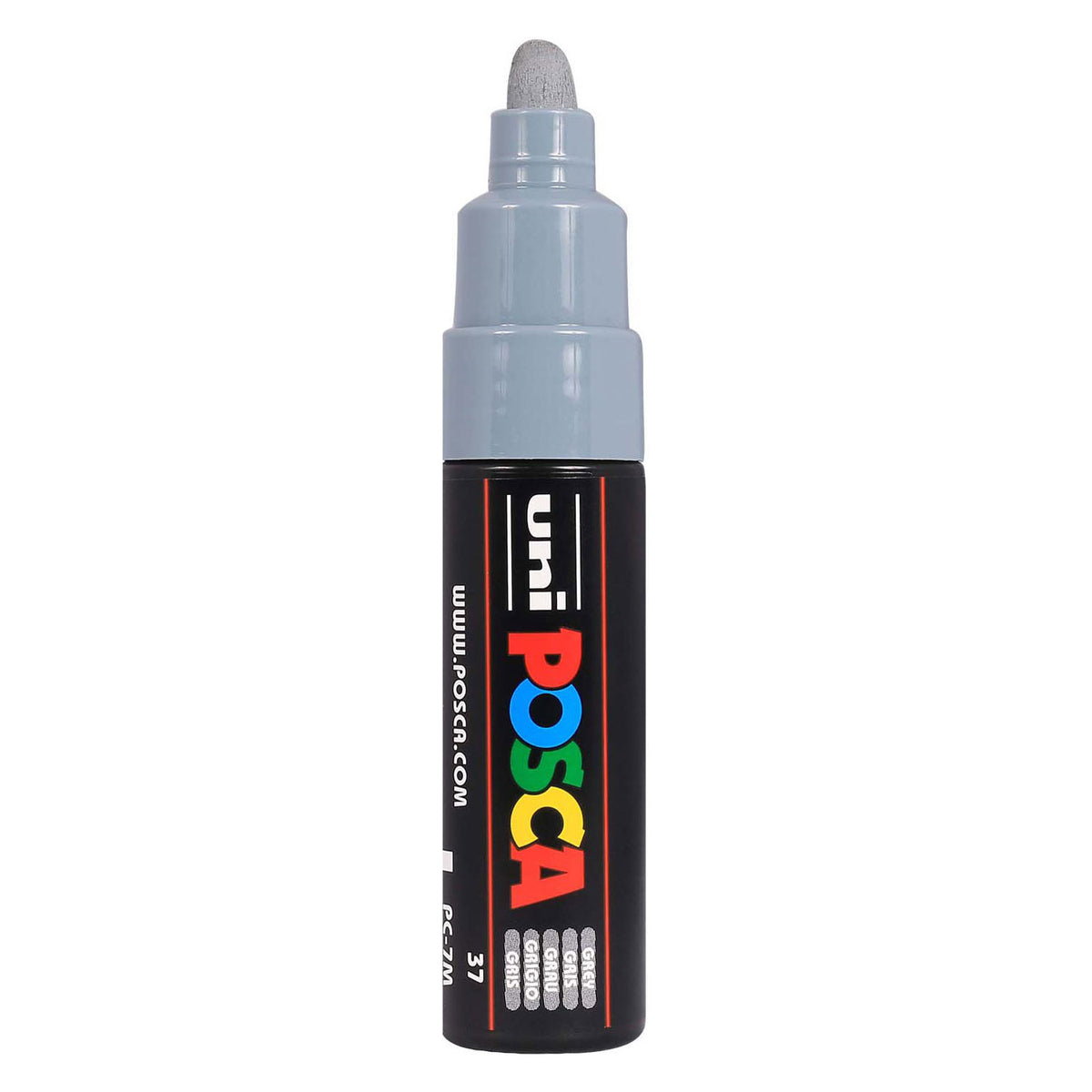 Rotulador Uni posca 7m gris - punta cónica 4,5mm