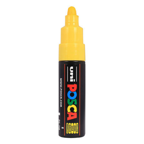 Rotulador uni posca paint 7m amarillo - punta cónica 4,5mm