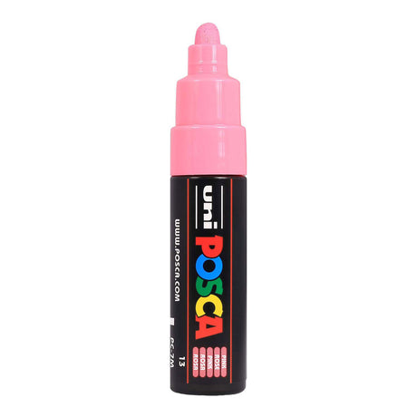 Rotulador uni posca paint 7m rosa - punta cónica