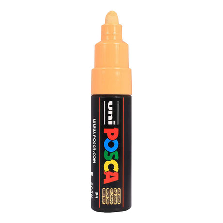Rotulador uni posca paint 7m naranja claro - punta cónica