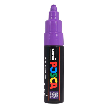 Rotulador uni posca paint 7m violeta - punta cónica