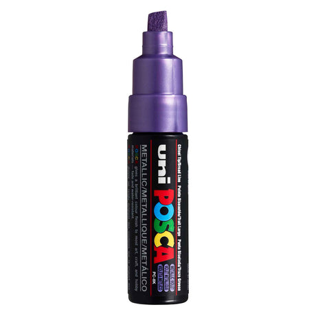 Rotulador uni posca 8k violeta metalizado - punta cincel 8mm