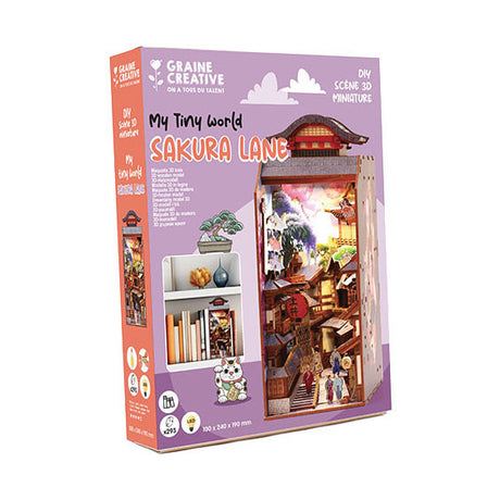 Graine creative graine escena 3d sakura lane libro rincón modelo kit