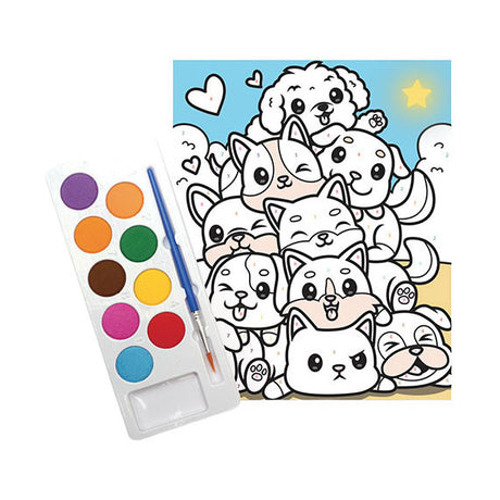 Juego de pintura por números Graine Creative Graine perros - incl. pintura acrílica y pincel