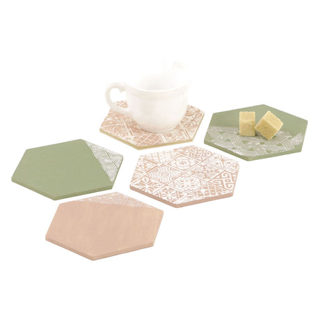 Graine formas hexagonales creativas de madera Graine - 6 piezas.