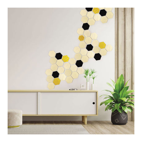 Graine formas hexagonales creativas de madera Graine - 6 piezas.