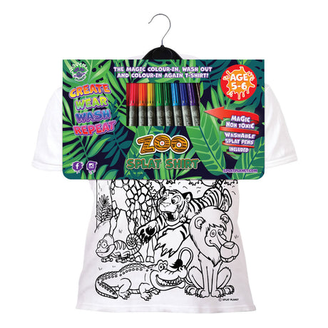 Camiseta Splat planet color set zoo 7 - 8 años
