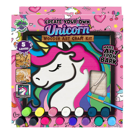 Juego de manualidades de madera Splat planet unicornio