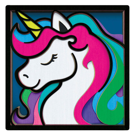 Juego de manualidades de madera Splat planet unicornio