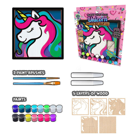 Juego de manualidades de madera Splat planet unicornio