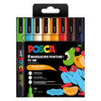 Juego de rotuladores uni posca pc3m colores frutales - 8 uds.
