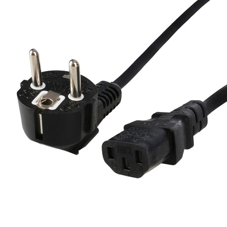 Cable alimentación universal ojos halcón euro c13 3m