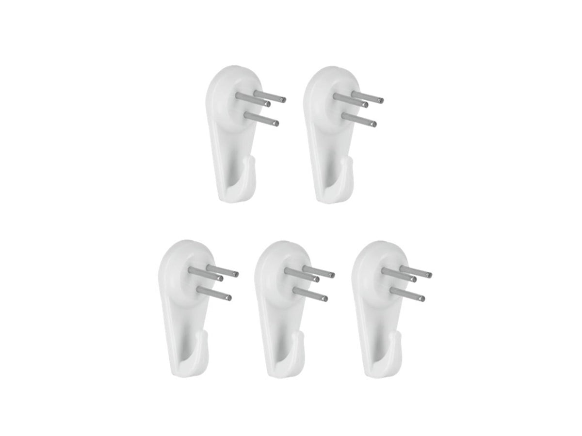 Gancho metaltex con clavos 5 piezas