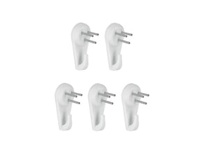 Gancho metaltex con clavos 5 piezas