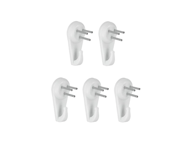Gancho metaltex con clavos 5 piezas