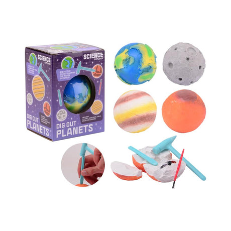Johntoy john toy science explorer juego de corte de planetas, 4 surtidos