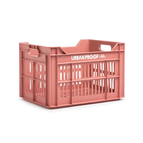Bicycle Crate reciclado de 30 litros de polipropileno Old Pink