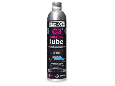 Pack recambio lubricante cerámico húmedo c3 mantenimiento bicicleta muc-off 300ml