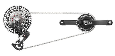 Grupo sram grupo xxsl eag axs pm 165 t-type gs-xx-sle-d1 medidor de potencia