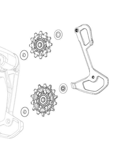 Kit de cubiertas para ejes sram derad xx eagle t