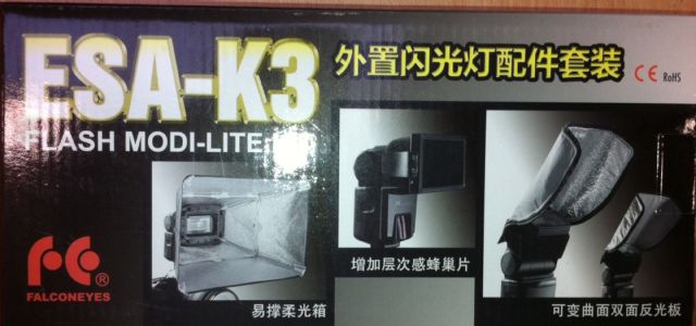 Conjunto estroboscópico de flash de cámara speedlite Falcon Eyes esa-k3