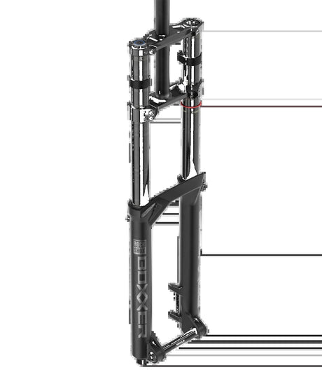 Horquilla Rockshox boxxer select 29 boost - 20x110 200mm debonair+ 52 offset negro - 299792