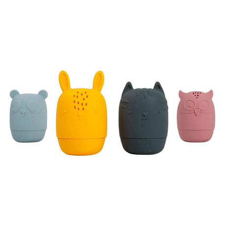 Bigjigs animales de baño de silicona - 4 uds.