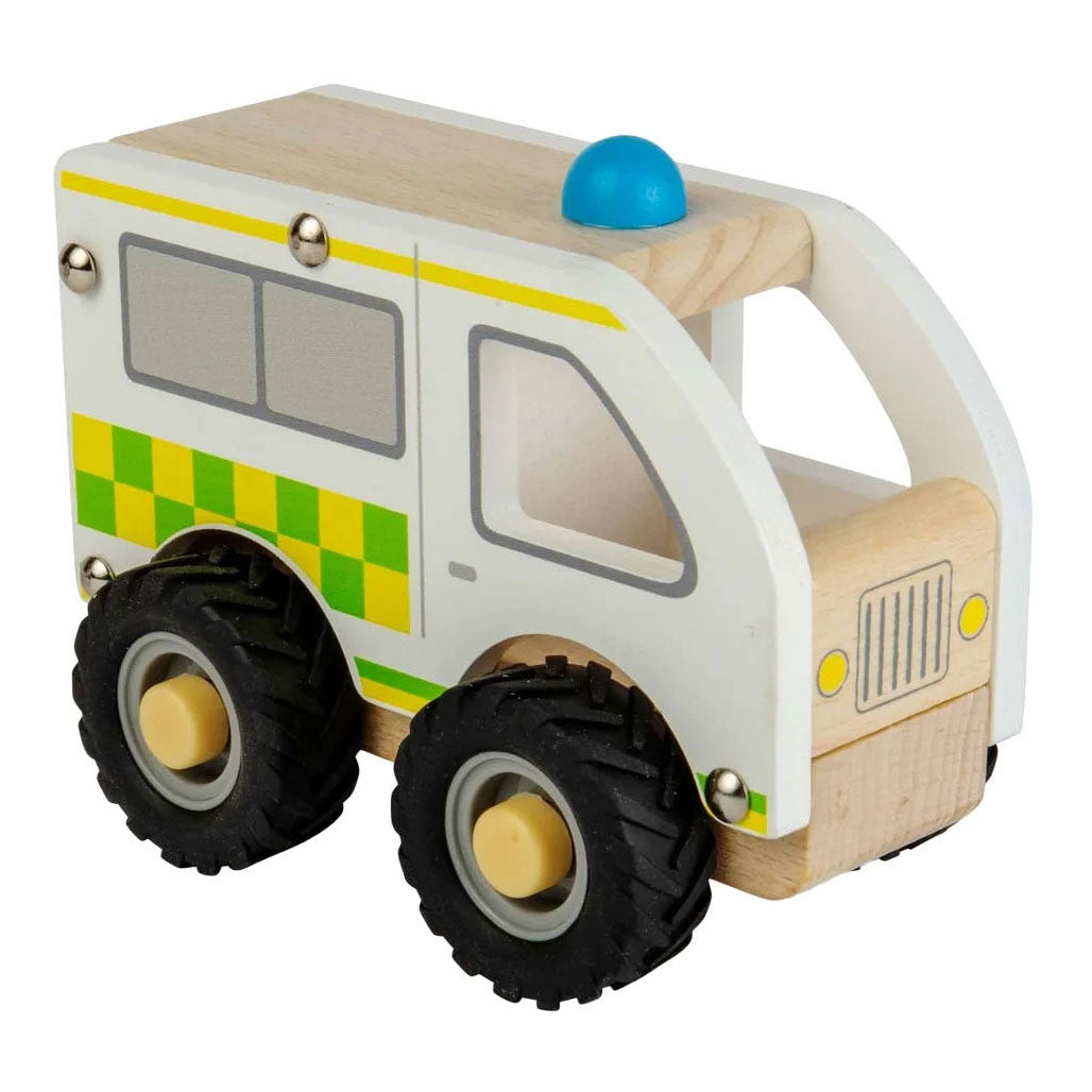 La ambulancia de madera de Bigjig.