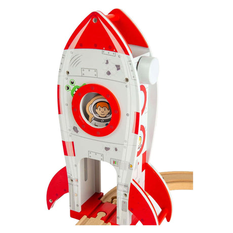 Rieles de madera Bigjigs - cohete