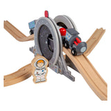 Rieles de madera Bigjigs - puente espacial