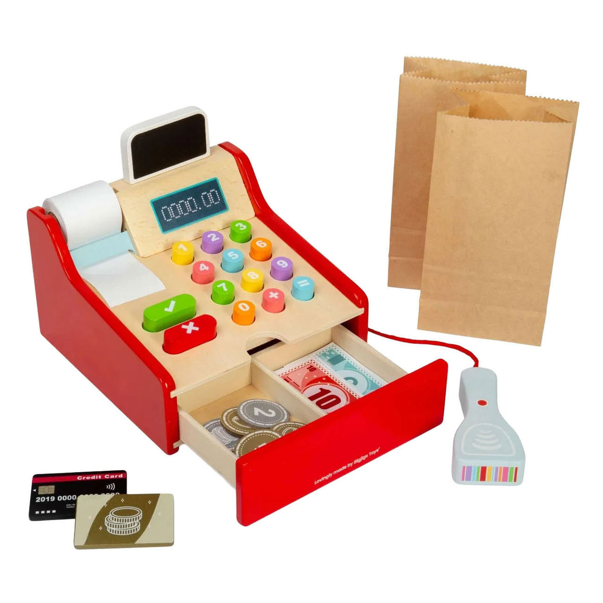 Caja registradora de madera Bigjigs