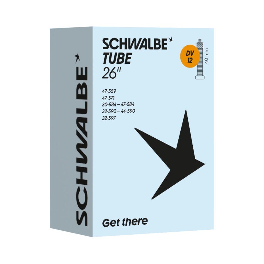 Cámara de aire Schwalbe dv12 26 30 47-559 597 hv 40mm