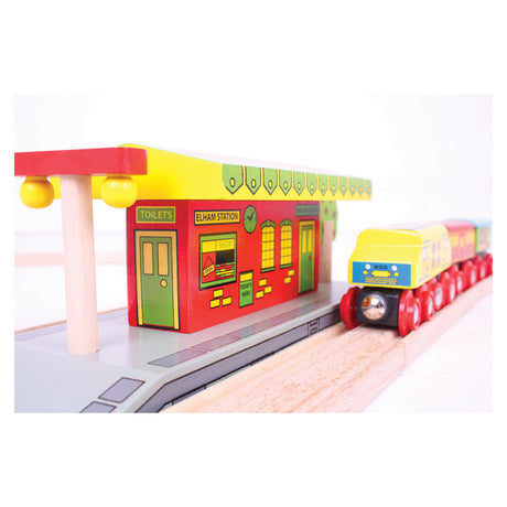 BigJigs Rails de madera - Estación del pueblo