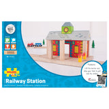Bigjigs Rails de madera - estación de ferrocarril