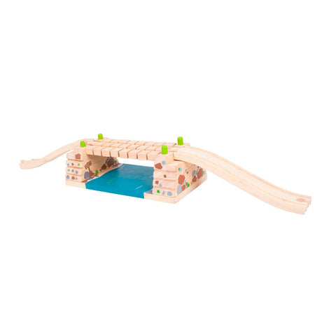 Rieles de madera bigjigs - ratelbrug