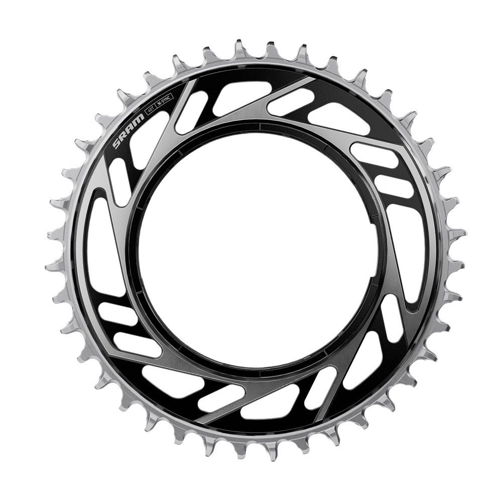Plato Sram rojo 38d x-sync e1 montura roscada negro plata