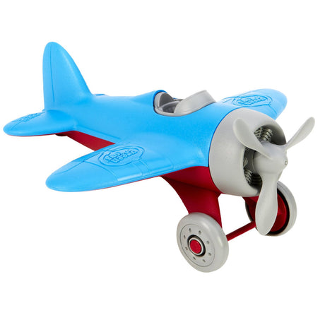 Avión de juguetes verde - azul